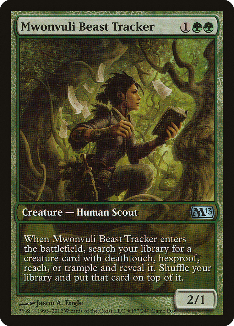Mwonvuli Beast Tracker (Game Day) [Magic 2013 Promos]-1