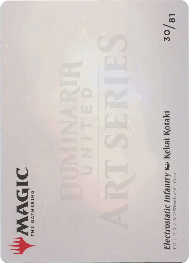 Electrostatic Infantry // Electrostatic Infantry (ADMU-030) - Dominaria United Art Series (Borderless) Foil-2