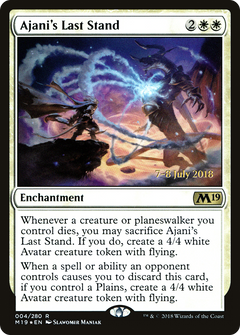 Ajani's Last Stand [Core Set 2019 Prerelease Promos]-1