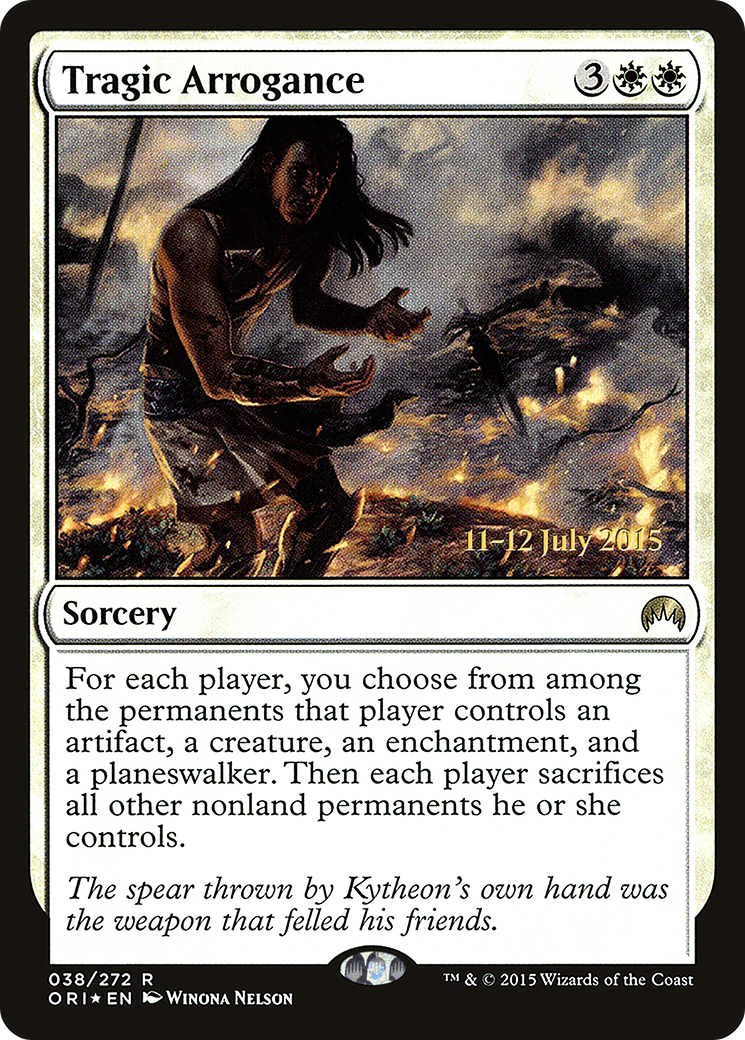 Tragic Arrogance (PRE-038) - Magic Origins Promos Foil-1