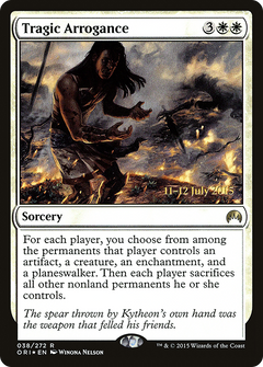 Tragic Arrogance (PRE-038) - Magic Origins Promos Foil-1