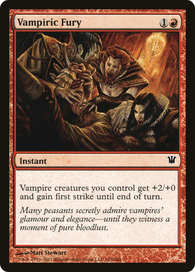 Vampiric Fury (ISD-167) - Innistrad Foil-1