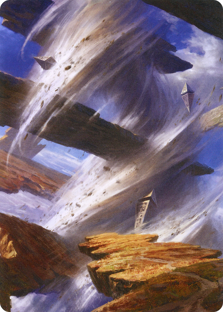 Plains // Plains (AZNR-008) - Zendikar Rising Art Series (Borderless)-3