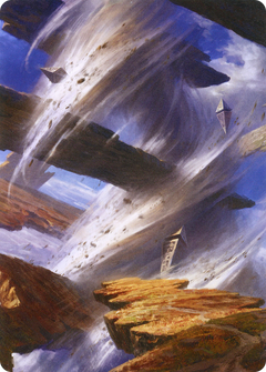Plains // Plains (AZNR-008) - Zendikar Rising Art Series (Borderless) Foil-3