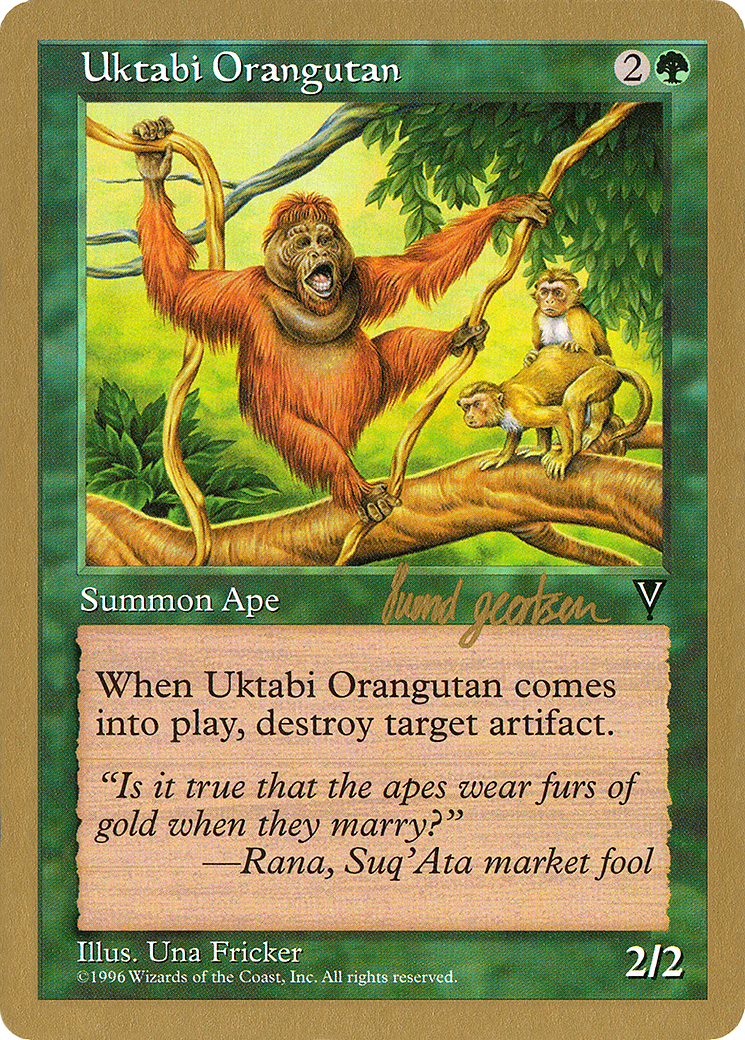 Uktabi Orangutan - 1997 Svend Geertsen (VIS) (WCD-) - World Championship Decks 1997-1