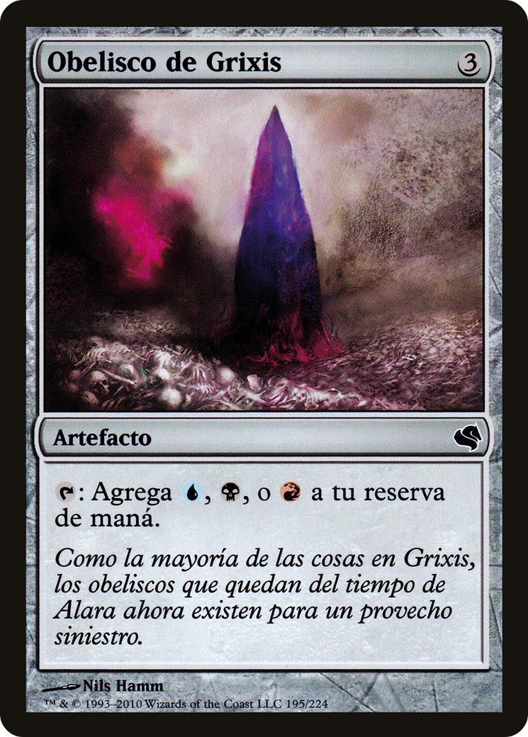 Obelisk of Grixis (Spanish) - "Obelisco de Grixis" (PS11-195) - Salvat 2011-1