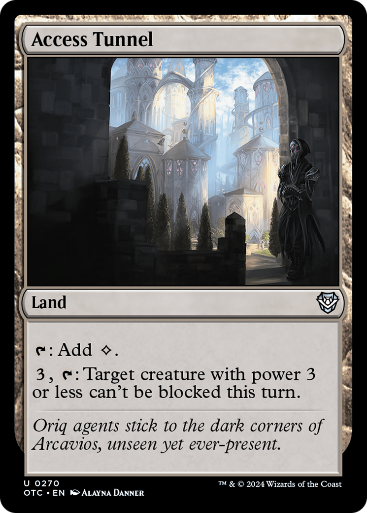 Access Tunnel [Outlaws of Thunder Junction Commander]-1