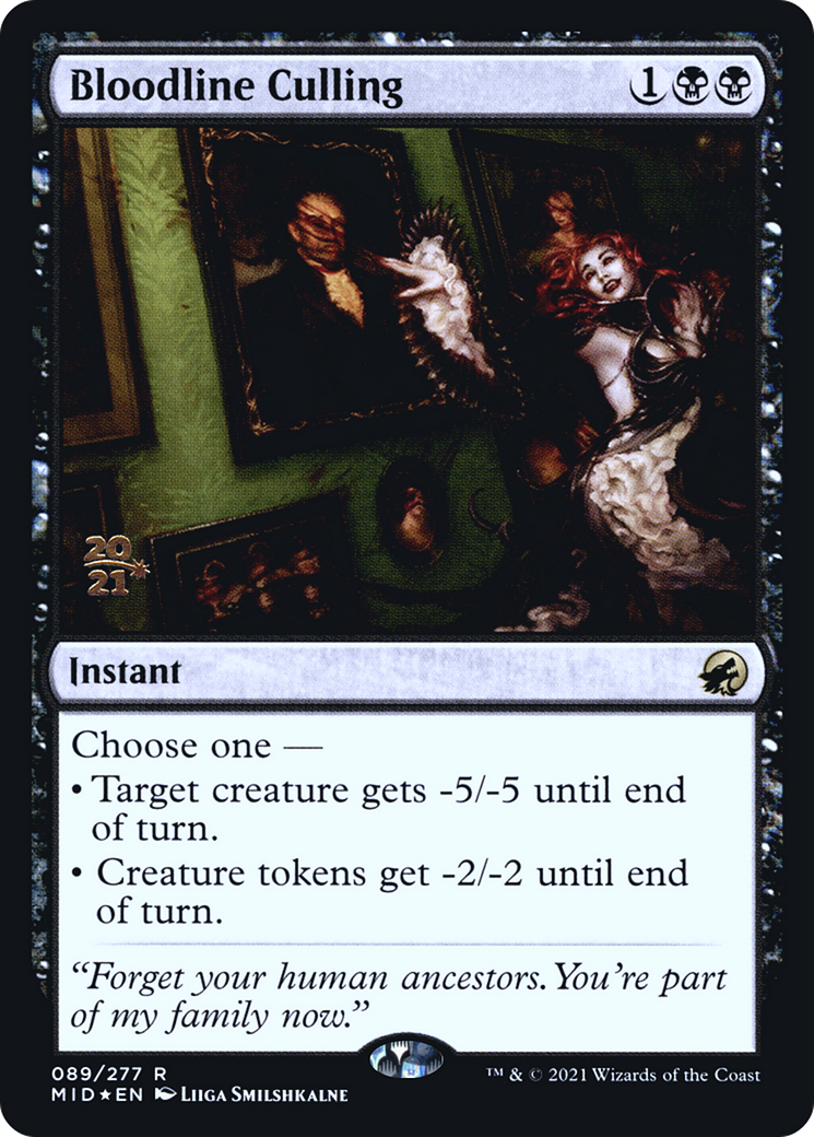 Bloodline Culling [Innistrad: Midnight Hunt Prerelease Promos]-1