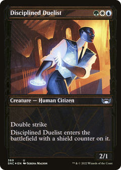 Disciplined Duelist (Showcase Golden Age Gilded Foil) [Streets of New Capenna]-1