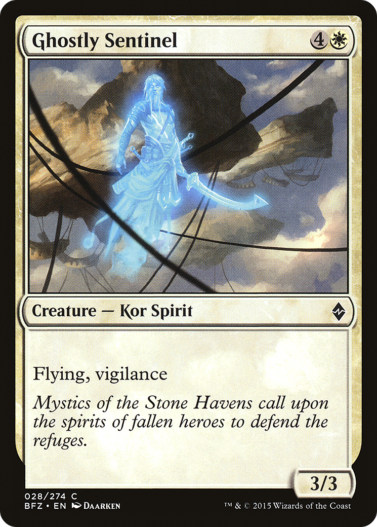 Ghostly Sentinel [Battle for Zendikar]-1