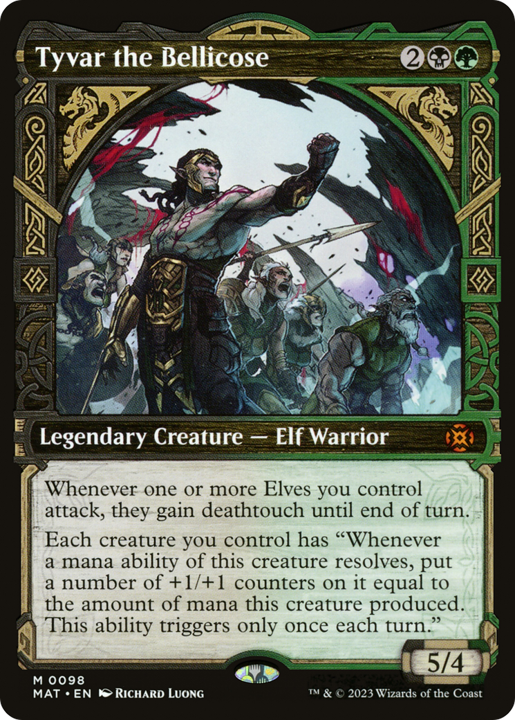 Tyvar the Bellicose (Showcase) (MAT-098) - March of the Machine: The Aftermath: (Showcase) Foil-1