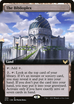 The Biblioplex (Extended Art) [Strixhaven: School of Mages]-1