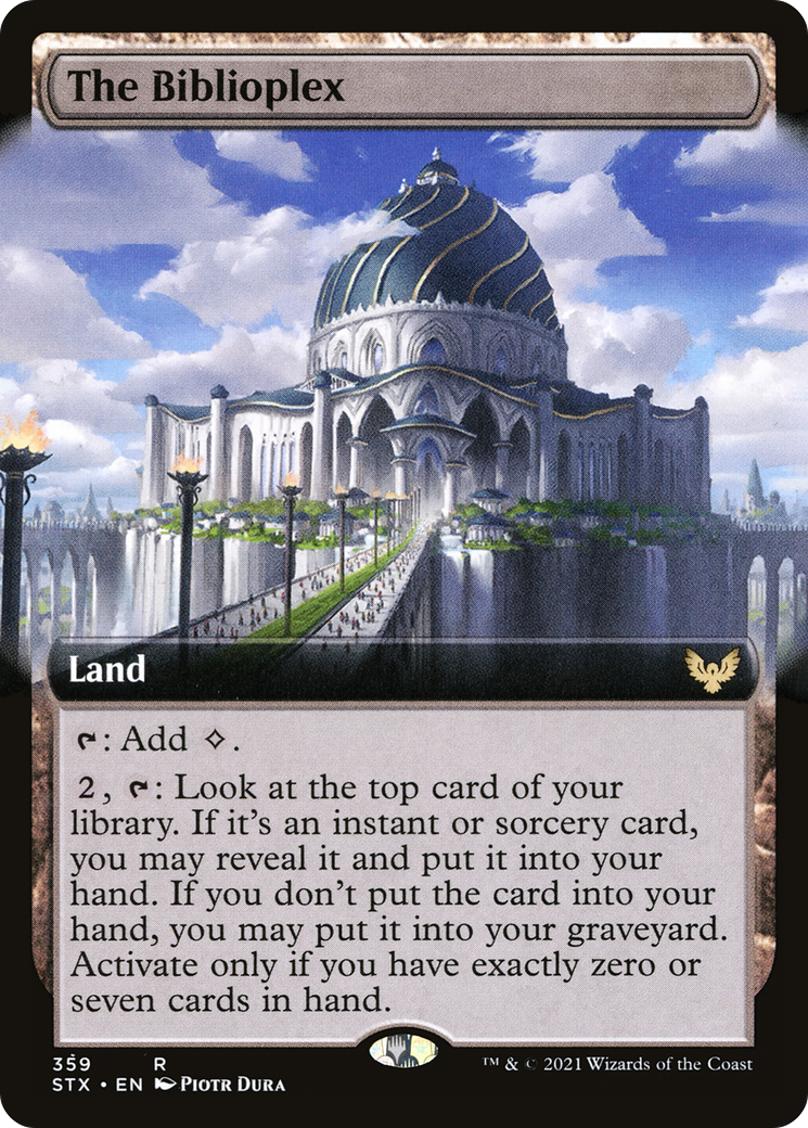 The Biblioplex (Extended Art) [Strixhaven: School of Mages]-1