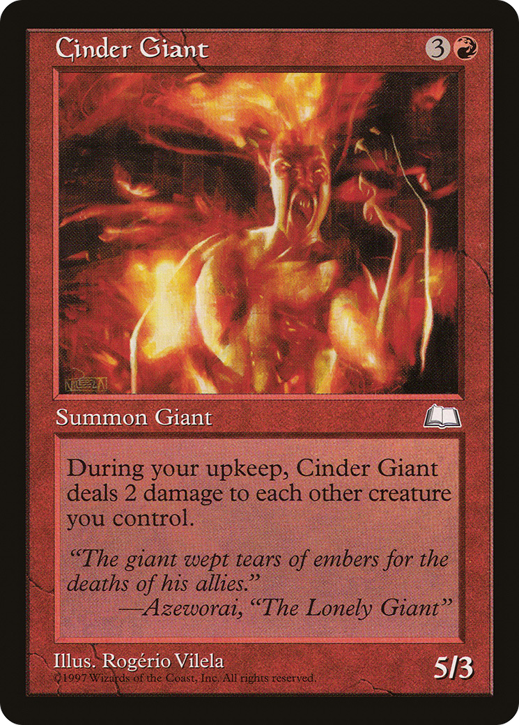 Cinder Giant [Weatherlight]-1