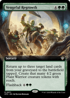 Vengeful Regrowth (Extended Art) [Outlaws of Thunder Junction Commander]-1