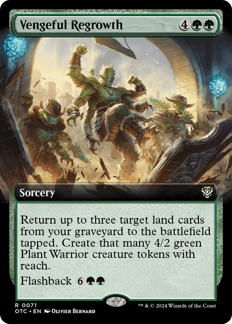 Vengeful Regrowth (Extended Art) [Outlaws of Thunder Junction Commander]-1
