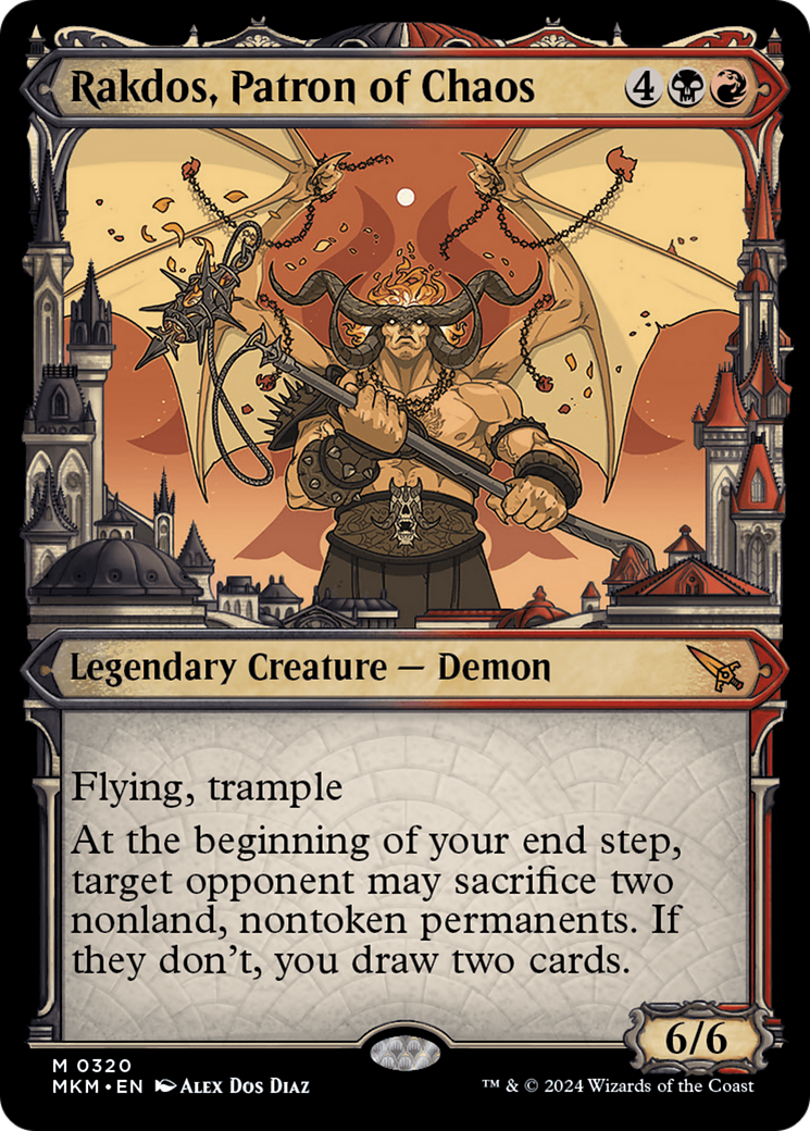 Rakdos, Patron of Chaos (Showcase) (0320) [Murders at Karlov Manor]-1