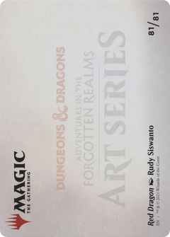 Red Dragon // Red Dragon (AAFR-081) - Adventures in the Forgotten Realms Art Series (Borderless) Foil-2