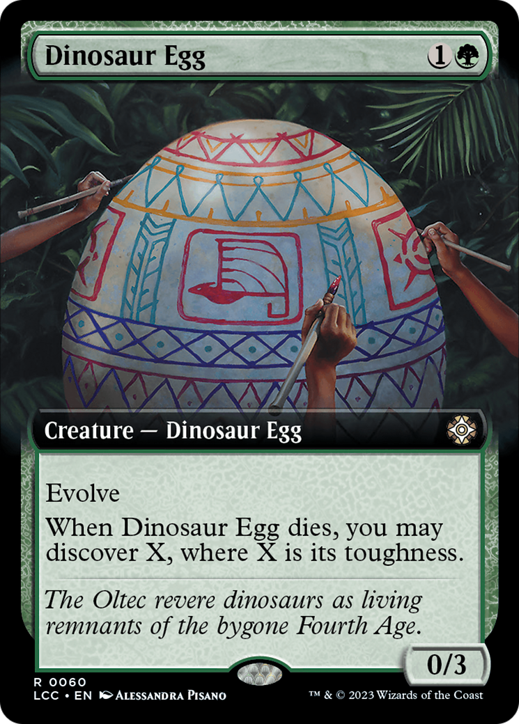 Dinosaur Egg (Extended Art) [The Lost Caverns of Ixalan Commander]-1