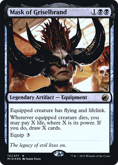 Mask of Griselbrand [Innistrad: Midnight Hunt Prerelease Promos]-1