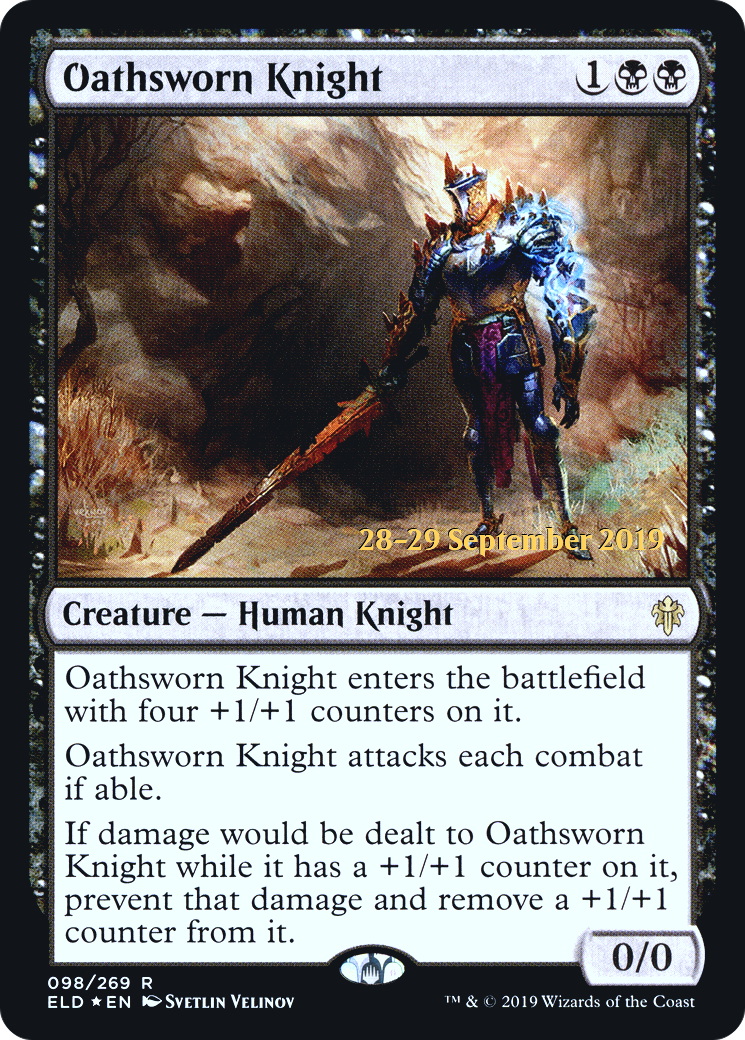 Oathsworn Knight [Throne of Eldraine Prerelease Promos]-1