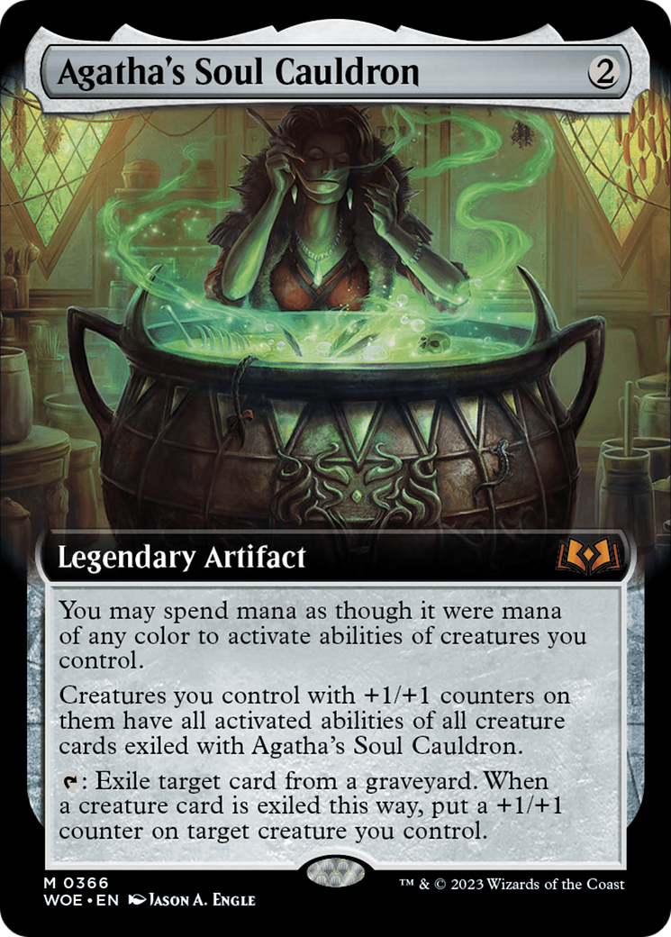 Agatha's Soul Cauldron (Extended Art) [Wilds of Eldraine]-1