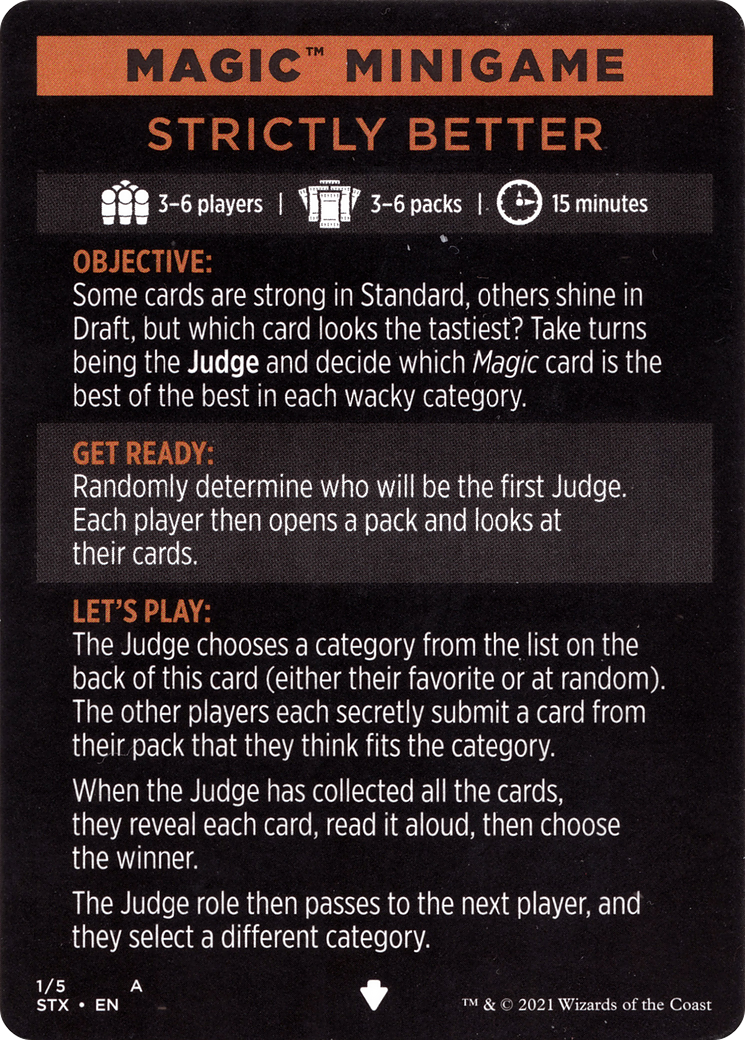 Strictly Better // Strictly Better (cont'd) (MSTX-001) - Strixhaven: School of Mages Minigames Foil-3