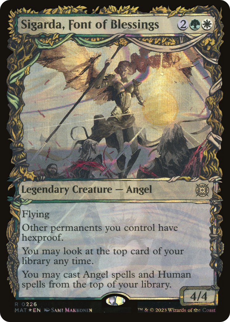 Sigarda, Font of Blessings (Showcase Halo Foil) [March of the Machine: The Aftermath]-1