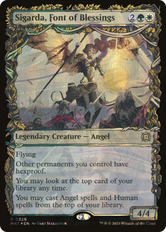Sigarda, Font of Blessings (Showcase Halo Foil) [March of the Machine: The Aftermath]-1
