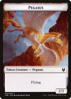 Pegasus Token (THB-003) - Theros Beyond Death Tokens Foil-1