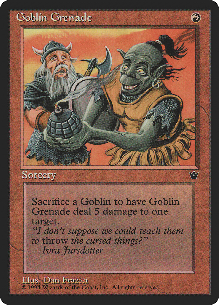 Goblin Grenade (Dan Frazier) [Fallen Empires]-1