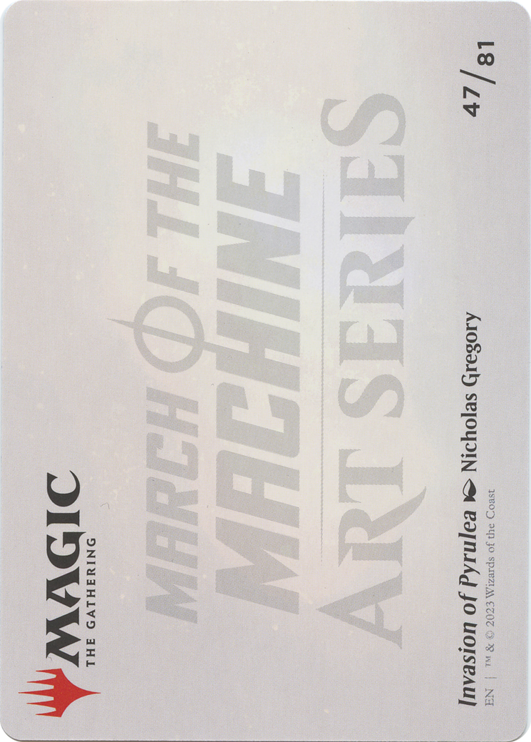 Invasion of Pyrulea // Invasion of Pyrulea (AMOM-047) - March of the Machine Art Series (Borderless) Foil-2