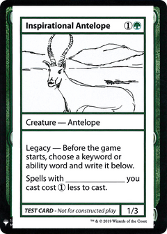 Inspirational Antelope [Mystery Booster Playtest Cards]-1