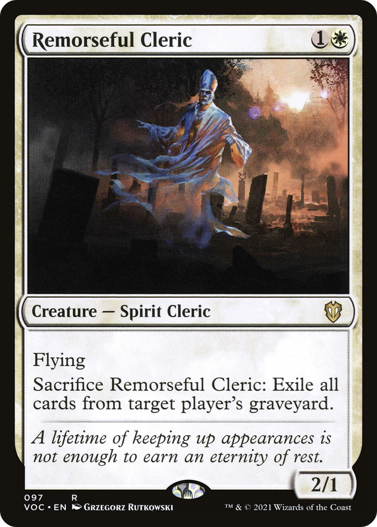 Remorseful Cleric [Innistrad: Crimson Vow Commander]-1
