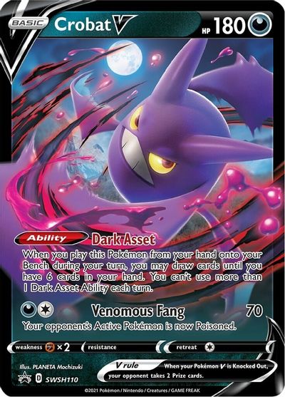 Crobat V (SWSH110) [Sword & Shield: Black Star Promos]-1