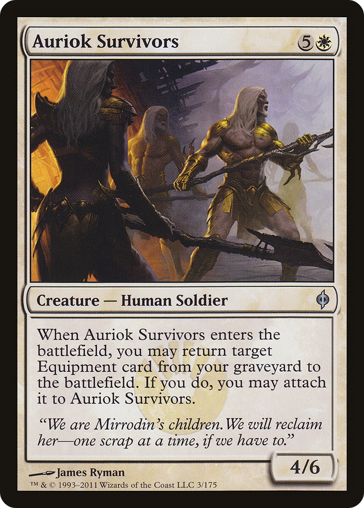 Auriok Survivors [New Phyrexia]-1