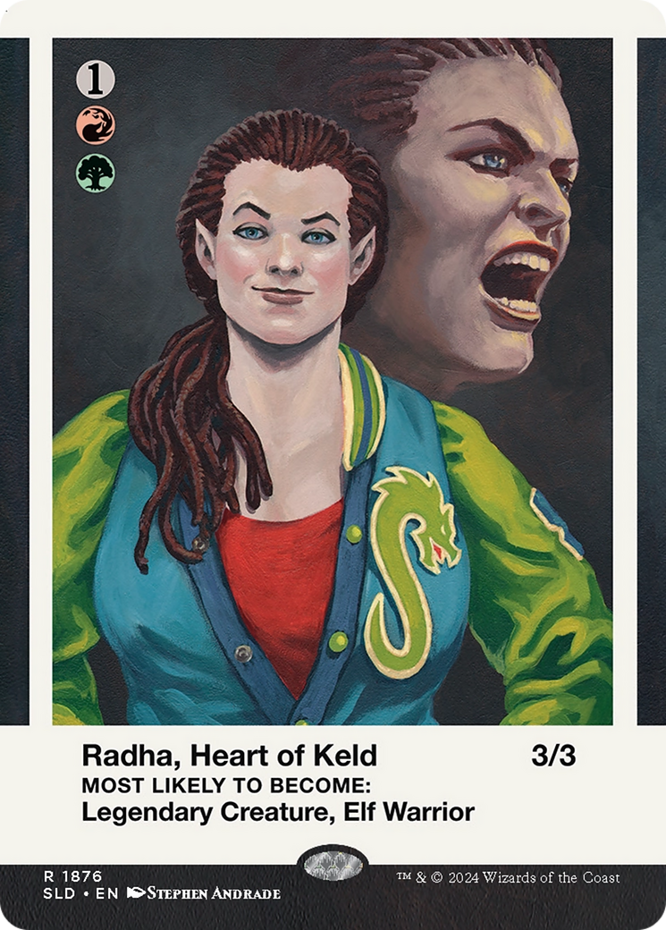 Radha, Heart of Keld // Radha, Heart of Keld (SLD-1876) - Secret Lair Drop (Borderless) Foil-1