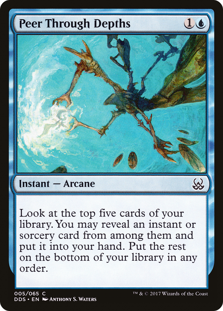 Peer Through Depths [Duel Decks: Mind vs. Might]-1