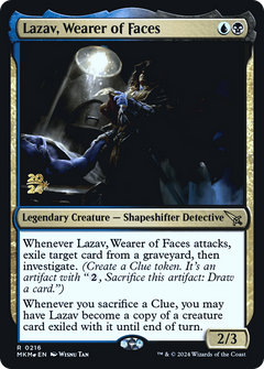 Lazav, Wearer of Faces [Murders at Karlov Manor Prerelease Promos]-1