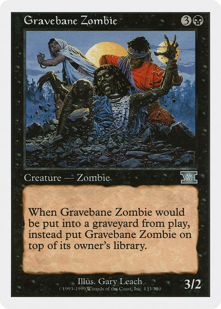 Gravebane Zombie (6ED-133) - Classic Sixth Edition-1