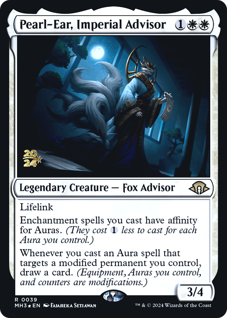 Pearl-Ear, Imperial Advisor [Modern Horizons 3 Prerelease Promos]-1