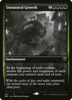 Unnatural Growth (DBL-206) - Innistrad: Double Feature Foil-1