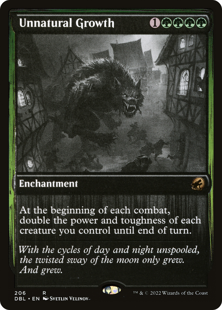 Unnatural Growth (DBL-206) - Innistrad: Double Feature Foil-1