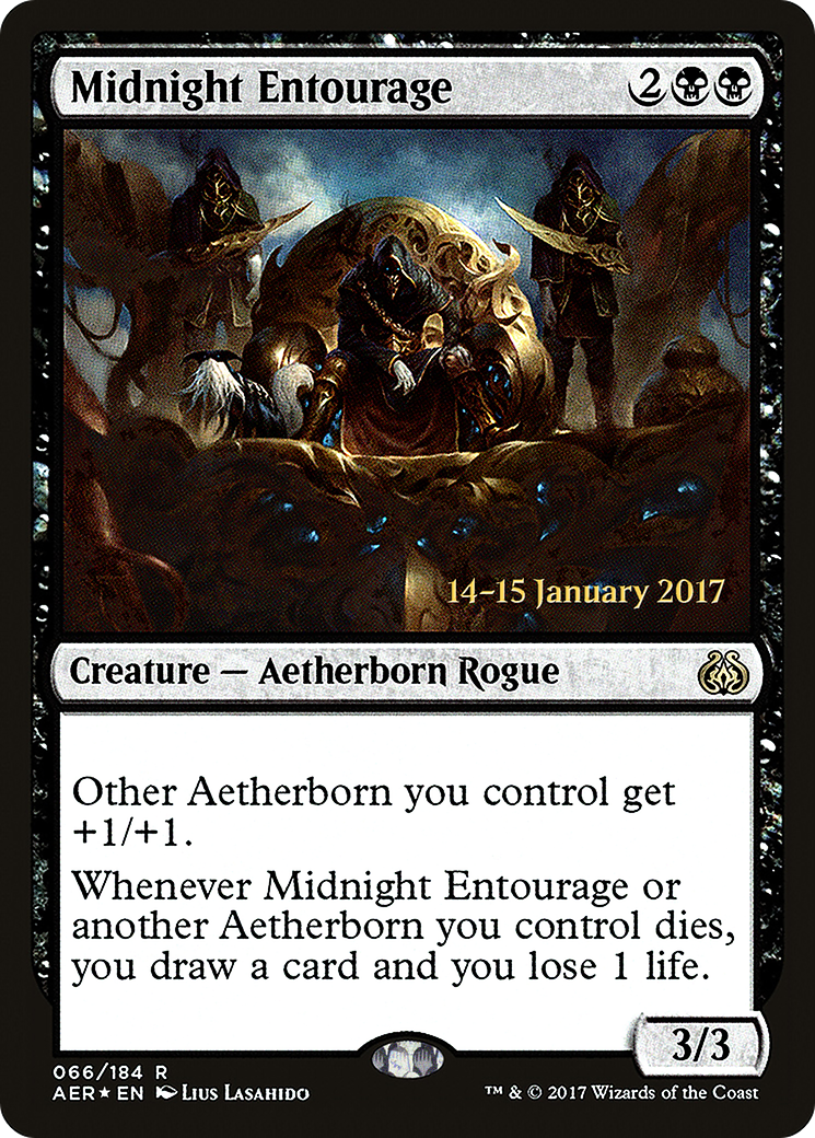 Midnight Entourage [Aether Revolt Prerelease Promos]-1