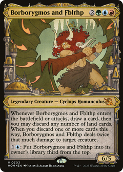 Borborygmos and Fblthp (Showcase Planar Booster Fun) [March of the Machine]-1