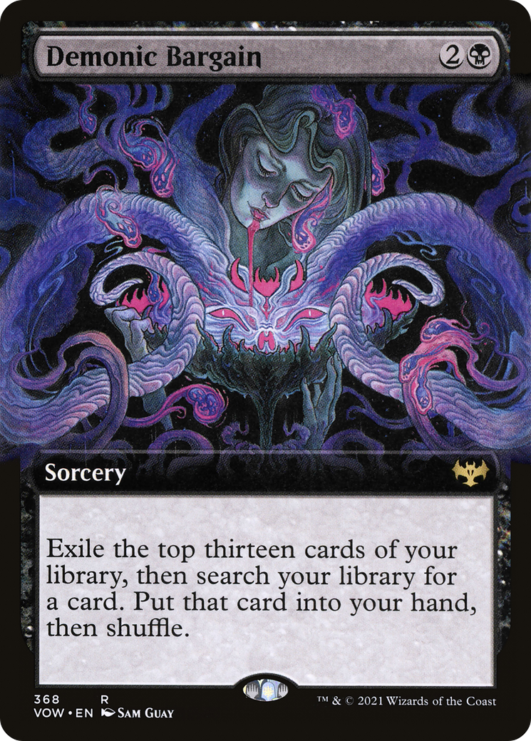 Demonic Bargain (Extended Art) [Innistrad: Crimson Vow]-1