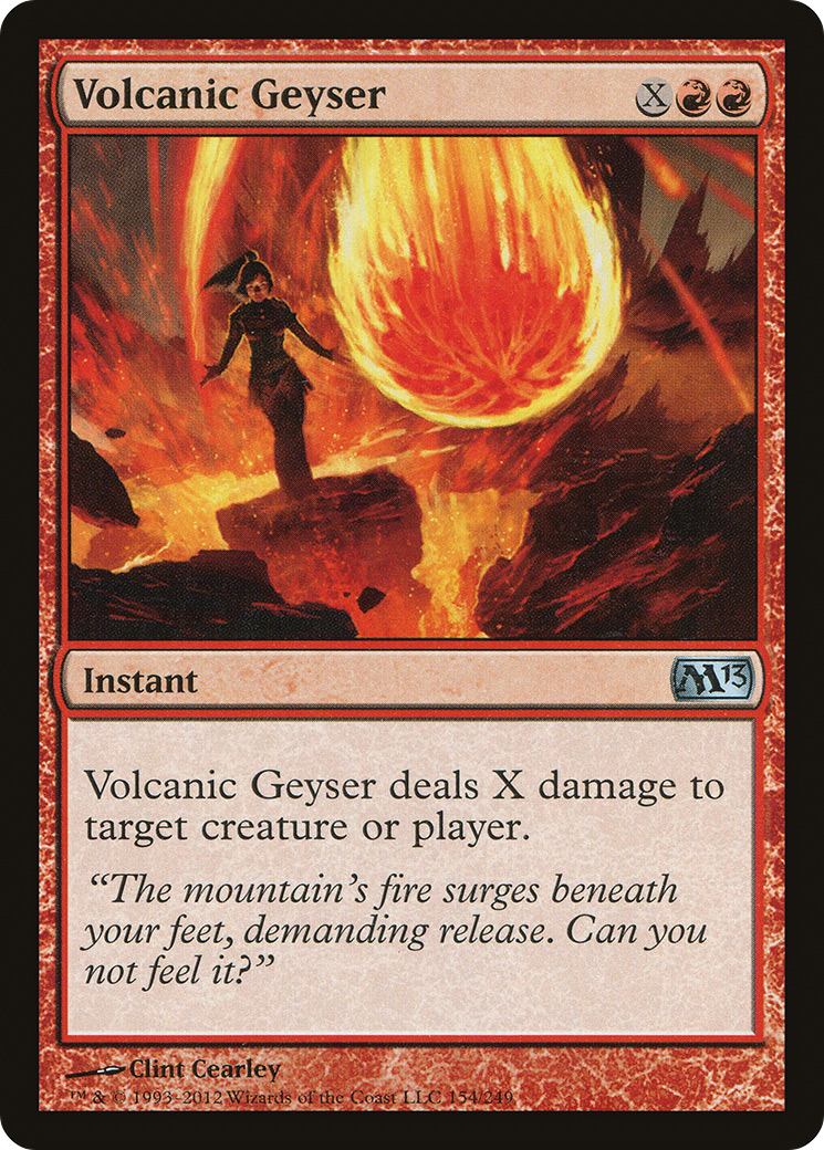 Volcanic Geyser (M13-154) - Magic 2013 Foil-1