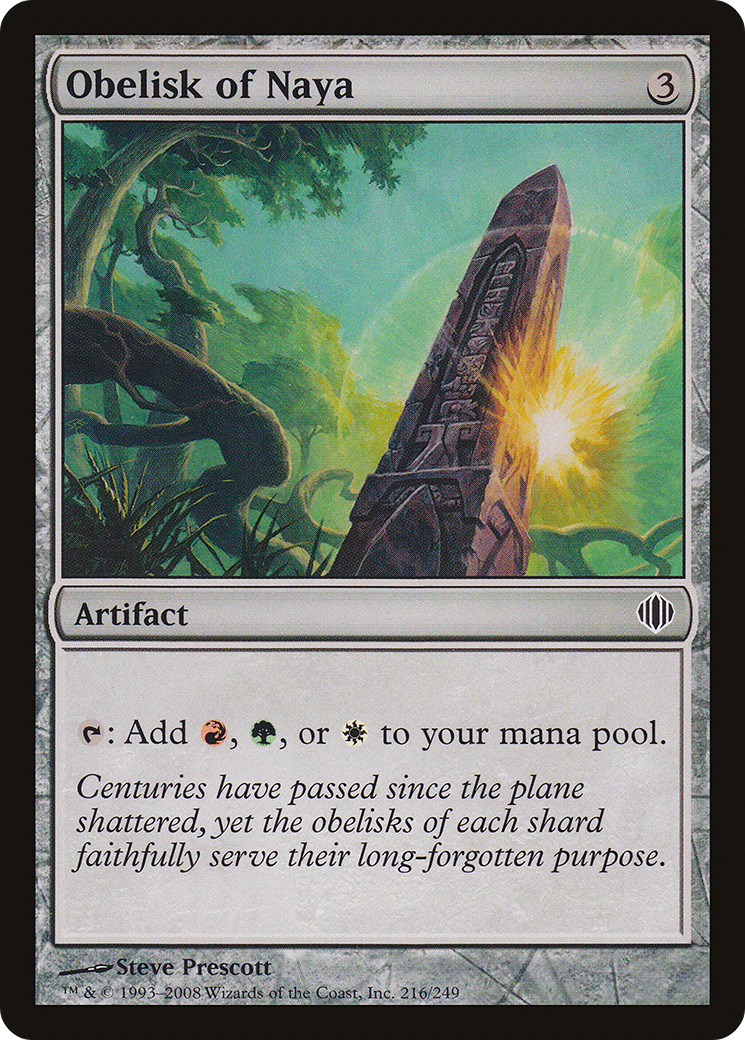 Obelisk of Naya [Shards of Alara]-1