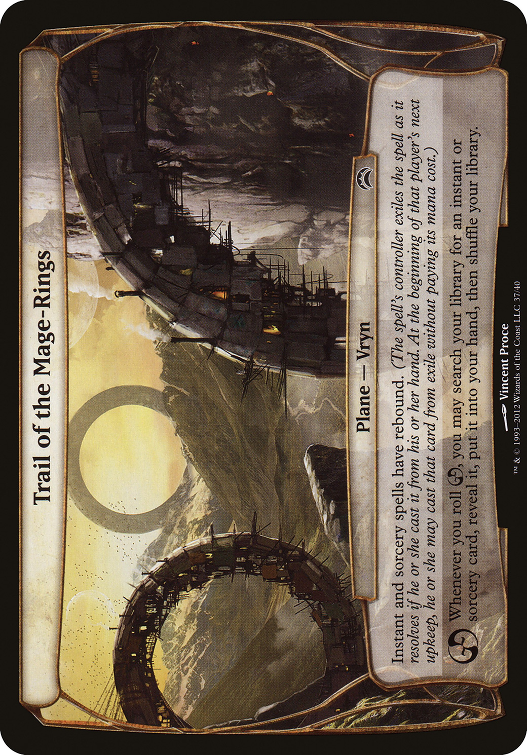 Trail of the Mage-Rings (Planechase 2012) (OVER-037) - Planechase 2012 Planes-1