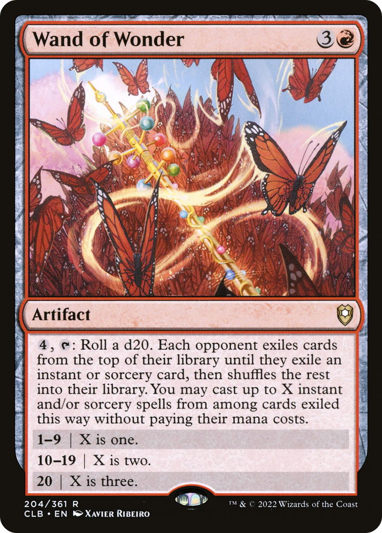 Wand of Wonder (CLB-204) - Commander Legends: Battle for Baldur's Gate Foil-1
